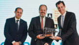 José Ricardo Botelho, Diretor-Presidente da Anac, Eduardo Sanovicz, presidente da ABEAR, e Ronei Saggioro Glanzmann, Secretário Nacional de Aviação Civil